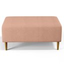 Ver imagem 3 de Puff Decorativo Sala de Estar Cléo W01 Pés Palito 90cm Linho Rosê