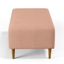 Ver imagem 7 de Puff Decorativo Sala de Estar Cléo W01 Pés Palito 90cm Linho Rosê