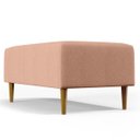 Ver imagem 6 de Puff Decorativo Sala de Estar Cléo W01 Pés Palito 90cm Linho Rosê