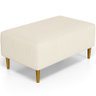 Puff Decorativo Sala de Estar Cléo W01 Pés Palito 90cm - 1