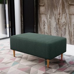 Puff Decorativo Sala de Estar Cléo W01 Pés Palito 90cm - 2