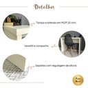 Ver mais imagens de Conjunto Escrivaninha Mesa Escritório Pequena 90,8cm com Estante Escada Multiuso com 5 Prateleiras Branco/Freijó Artany