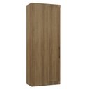 Ver imagem 1 de Guarda Roupa Canto Reto 90cm com 1 Porta Delphi Avelã L01 - Mpozenato