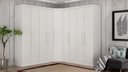 Ver imagem 1 de Modulado Closet Completo 9 Portas 6 Gavetas - Rizon-branco - Móveis Novo Horizonte
