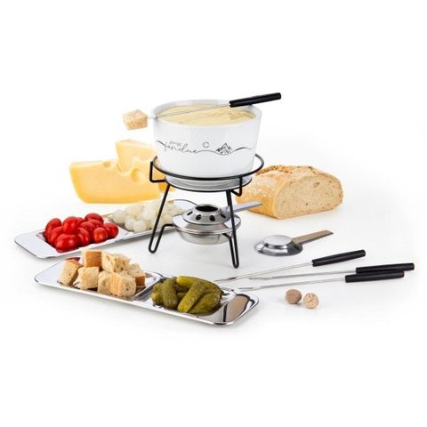 Conjunto Para Fondue Swiss 8 Peças Queijo Chocolate - Forma