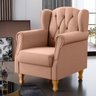 Kit 2 Poltronas Decorativas para Yara P02 Linho Rosê - Lyam Decor - 2