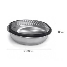 Ralador de Queijo Com Coletor Em Inox 20Cm Forma Inox - 5