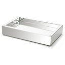 Ver imagem 1 de Aparador Espelhado Grande Vidro e MDF 60x38x12cm Forma Inox