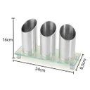 Ver imagem 2 de Porta Talheres De Mesa 240x160x85mm F. Collection Forma Inox