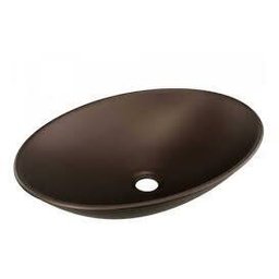 Cuba Oval de Apoio Marrom Fosco - Enkel - 1