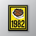Ver imagem 2 de Quadro Decorativo E.t 1982 33x24cm - com Vidro:madeira Branca