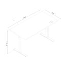 Ver imagem 1 de Mesa com Regulagem de Altura Elétrica Elements Misch Pro - Preto e Carvalho