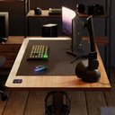 Ver imagem 3 de Mesa com Regulagem de Altura Elétrica Elements Misch Pro - Preto e Carvalho