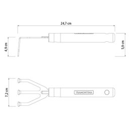Kit Conjunto Jardinagem 3 Peças Cabo Madeira | Tramontina - 8