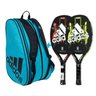 Combo 2x Raquete de Beach Tennis Adidas 2.0 + Raqueteira Azul - 1