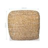 Puff Artesanal Quadrado Natural Taboa Decoração Casa 40x40cm - 3
