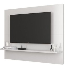 Painel para Tv até 46 Polegadas com Prateleira Topázio Branco Acetinado - 3 Painel para Tv até 46 Polegadas com Prateleira Topázio Branco Acetinado - 3