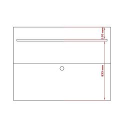 Painel para Tv até 46 Polegadas com Prateleira Topázio Branco Acetinado - 5 Painel para Tv até 46 Polegadas com Prateleira Topázio Branco Acetinado - 5