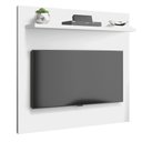 Ver imagem 3 de Painel Pequeno para Tv até 32 Polegadas Retro com 1 Prateleira Sala Quarto Yan Branco Acetinado