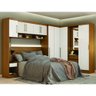 Dormitorio Modulado Módena Composição 18 Casal Demobile Amêndola/Branco Cestaplus - 1