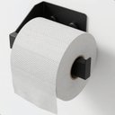 Ver imagem 1 de Porta Papel Higiênico com Adesivo na Parede Preto F.Df