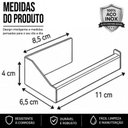 Ver imagem 3 de Porta Papel Higiênico com Adesivo na Parede Preto F.Df