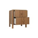 Ver imagem 4 de Mesa de Cabeceira Evo Freijó 2 Gavetas