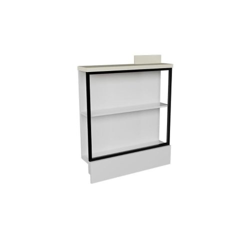Balcão de Cozinha C/ Tampo Évora Ph 3070 C/ 2 Prateleiras 78,5cm Branco/cinza Argila - Herval