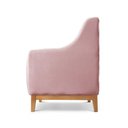 Ver imagem 5 de Poltrona Encosto Alto para Sala Áquila Veludo Rosa 201