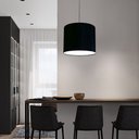 Ver imagem 2 de Luminária Pendente Vivare Free Lux Md-4107 Cúpula em Tecido 25x20cm Lustres Vivare Preta Canopla Cin