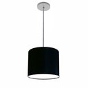 Ver imagem 1 de Luminária Pendente Vivare Free Lux Md-4107 Cúpula em Tecido 25x20cm Lustres Vivare Preta Canopla Cin
