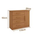 Ver imagem 3 de Cômoda Firenze 4 Gavetas 1 Porta C/sapateira D Doro Móveis