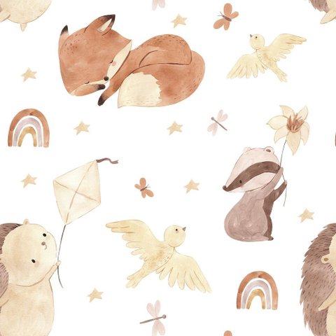 Papel de Parede Autocolante Infantil Boho - 10m
