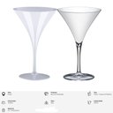 Ver imagem 4 de Jogo com 5 Taças Kit Festa Martini 290ml Espumante Drinks Transparente
