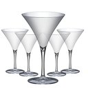 Ver imagem 1 de Jogo com 5 Taças Kit Festa Martini 290ml Espumante Drinks Transparente