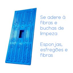 Suporte Limpa Tudo Fibra Esponja Espuma Pisos Limpeza Geral Pesada Fixo S/ Cabo Limpeza Pesada Chao - 3