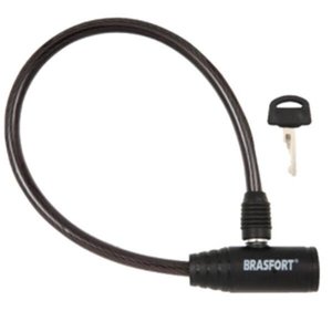 Cadeado para Bicicleta com Chave PVC cristal fume