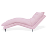 Chaise Divã Espreguiçadeira Estofada Salão de Beleza Diva Corano Rosa Bebe - DL Decor - 3