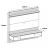 Painel para TV até 65 Polegadas 1,80 m 1 Gaveta Versatile Casa D - 3