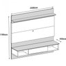 Painel para TV até 60 Polegadas 2,20 m 1 Gaveta Versatile Casa D - 3