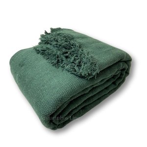 Manta para Sofá Cama Gigante Super King 1,80 X 3,00 100% Algodão Protetor Capa:verde Militar