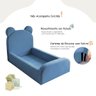 Cama Montessoriana para Criança Menino Confortável Soft Azul - 4