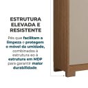 Ver imagem 5 de Guarda-Roupa Casal 6 Portas 4 Gavetas com Espelho Denver Carvalho e Fendi