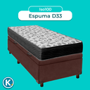 Ver imagem 4 de Cama Box Bau Blindado Solteiro + Colchão D33 Iso100 Ortobom
