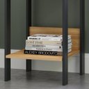 Ver imagem 2 de Mesinha Lateral 40cm Estilo Industrial F14 Pradel Móveis-freijó/preto Fosco