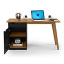 Ver imagem 3 de Escrivaninha Prism Preto Acetinado/Cumaru - Patrimar