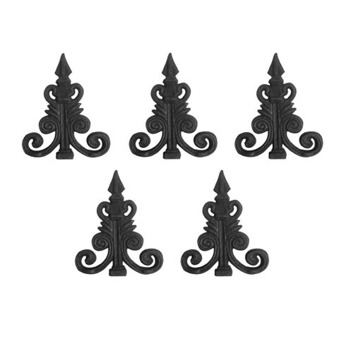 Kit 5 Ponteiras Ponta de Lança Ferro N08 Grade Portão Muro