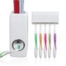 Dispenser Pasta Dente com Suporte 5 Escovas Automatico Porta Creme Dental Aplicador 2 em 1 - 2