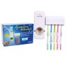 Dispenser Pasta Dente com Suporte 5 Escovas Automatico Porta Creme Dental Aplicador 2 em 1 - 1