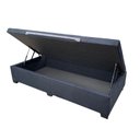 Ver imagem 2 de Cama Box Baú Solteiro Suede Luxo - Gs Kamas - Acabamento Reforçado, Amplo Espaço (preto)